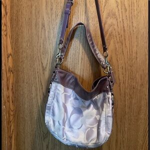 Purple Coach purse